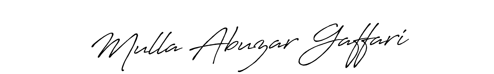 You can use this online signature creator to create a handwritten signature for the name Mulla Abuzar Gaffari. This is the best online autograph maker. Mulla Abuzar Gaffari signature style 7 images and pictures png