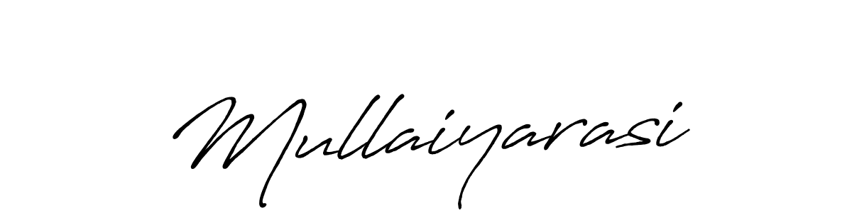 Make a beautiful signature design for name Mullaiyarasi. With this signature (Antro_Vectra_Bolder) style, you can create a handwritten signature for free. Mullaiyarasi signature style 7 images and pictures png