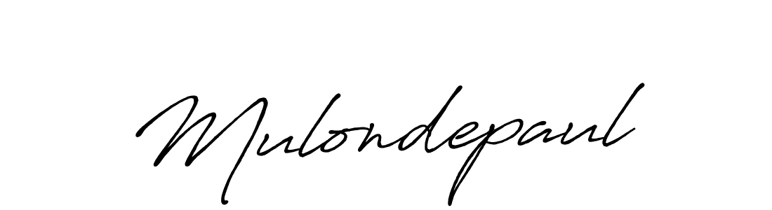Use a signature maker to create a handwritten signature online. With this signature software, you can design (Antro_Vectra_Bolder) your own signature for name Mulondepaul. Mulondepaul signature style 7 images and pictures png