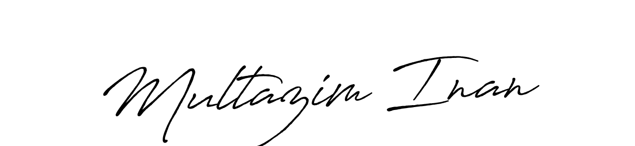 You should practise on your own different ways (Antro_Vectra_Bolder) to write your name (Multazim Inan) in signature. don't let someone else do it for you. Multazim Inan signature style 7 images and pictures png