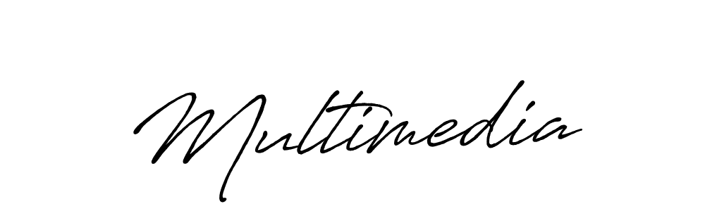 Design your own signature with our free online signature maker. With this signature software, you can create a handwritten (Antro_Vectra_Bolder) signature for name Multimedia. Multimedia signature style 7 images and pictures png