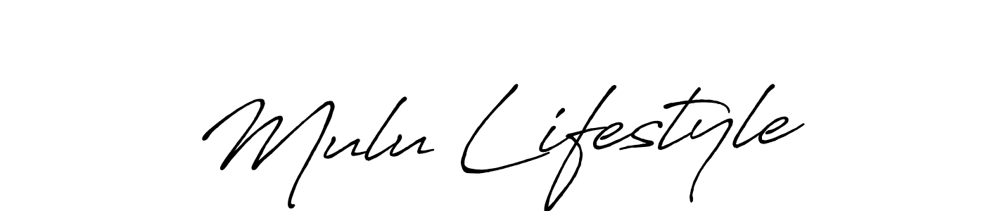 Also You can easily find your signature by using the search form. We will create Mulu Lifestyle name handwritten signature images for you free of cost using Antro_Vectra_Bolder sign style. Mulu Lifestyle signature style 7 images and pictures png