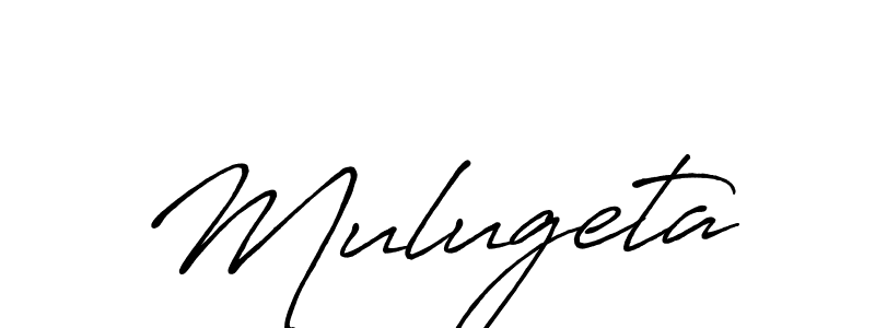 Make a beautiful signature design for name Mulugeta. With this signature (Antro_Vectra_Bolder) style, you can create a handwritten signature for free. Mulugeta signature style 7 images and pictures png