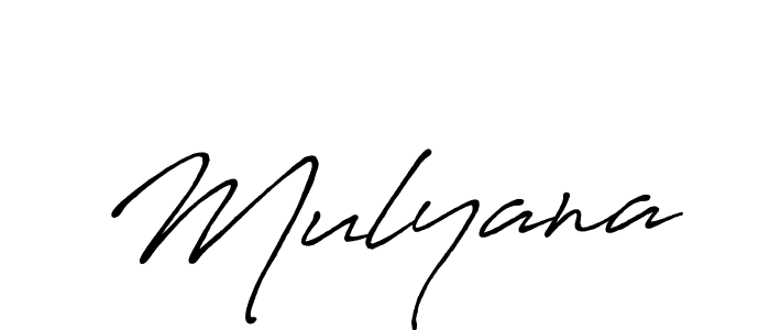 Antro_Vectra_Bolder is a professional signature style that is perfect for those who want to add a touch of class to their signature. It is also a great choice for those who want to make their signature more unique. Get Mulyana name to fancy signature for free. Mulyana signature style 7 images and pictures png