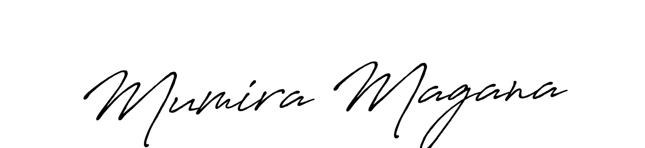 if you are searching for the best signature style for your name Mumira Magana. so please give up your signature search. here we have designed multiple signature styles  using Antro_Vectra_Bolder. Mumira Magana signature style 7 images and pictures png