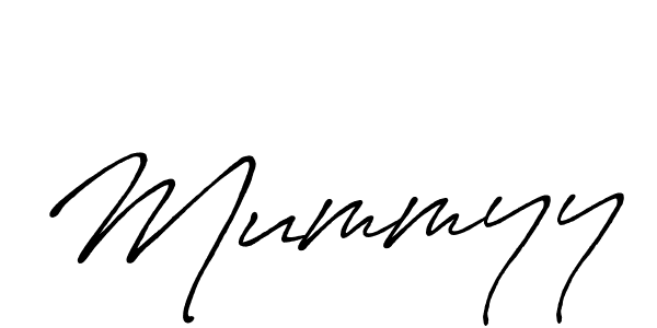 Mummyy stylish signature style. Best Handwritten Sign (Antro_Vectra_Bolder) for my name. Handwritten Signature Collection Ideas for my name Mummyy. Mummyy signature style 7 images and pictures png