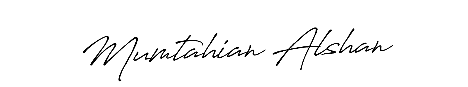 Design your own signature with our free online signature maker. With this signature software, you can create a handwritten (Antro_Vectra_Bolder) signature for name Mumtahian Alshan. Mumtahian Alshan signature style 7 images and pictures png