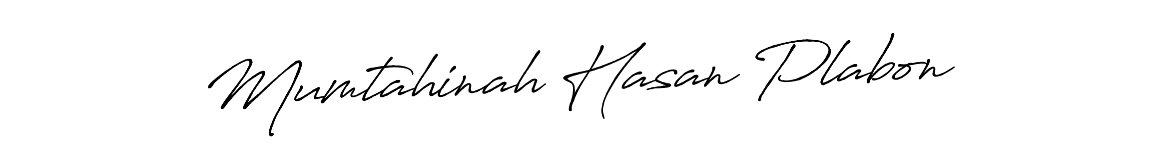 Antro_Vectra_Bolder is a professional signature style that is perfect for those who want to add a touch of class to their signature. It is also a great choice for those who want to make their signature more unique. Get Mumtahinah Hasan Plabon name to fancy signature for free. Mumtahinah Hasan Plabon signature style 7 images and pictures png