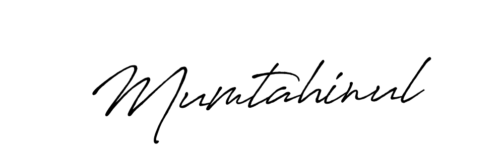 How to make Mumtahinul name signature. Use Antro_Vectra_Bolder style for creating short signs online. This is the latest handwritten sign. Mumtahinul signature style 7 images and pictures png