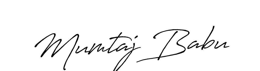 Use a signature maker to create a handwritten signature online. With this signature software, you can design (Antro_Vectra_Bolder) your own signature for name Mumtaj Babu. Mumtaj Babu signature style 7 images and pictures png