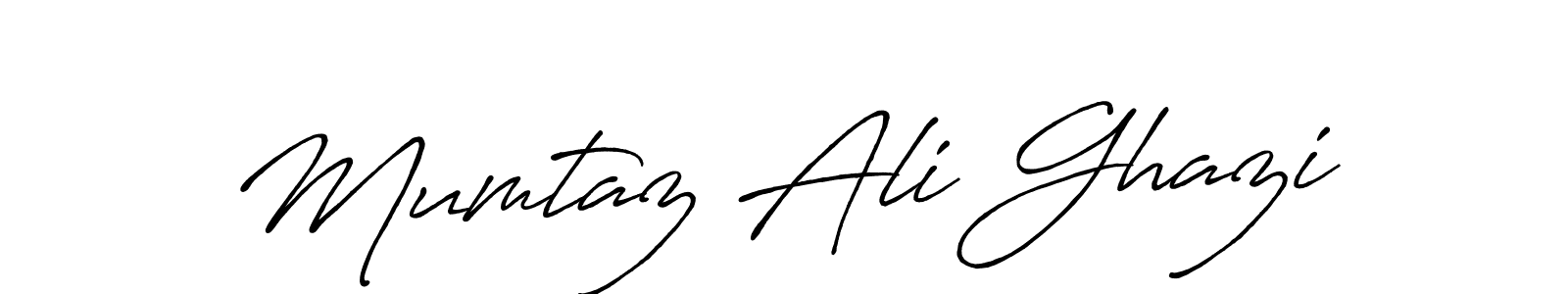Make a beautiful signature design for name Mumtaz Ali Ghazi. With this signature (Antro_Vectra_Bolder) style, you can create a handwritten signature for free. Mumtaz Ali Ghazi signature style 7 images and pictures png
