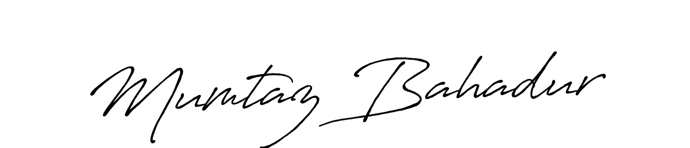 Make a beautiful signature design for name Mumtaz Bahadur. With this signature (Antro_Vectra_Bolder) style, you can create a handwritten signature for free. Mumtaz Bahadur signature style 7 images and pictures png