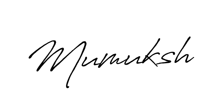 Use a signature maker to create a handwritten signature online. With this signature software, you can design (Antro_Vectra_Bolder) your own signature for name Mumuksh. Mumuksh signature style 7 images and pictures png