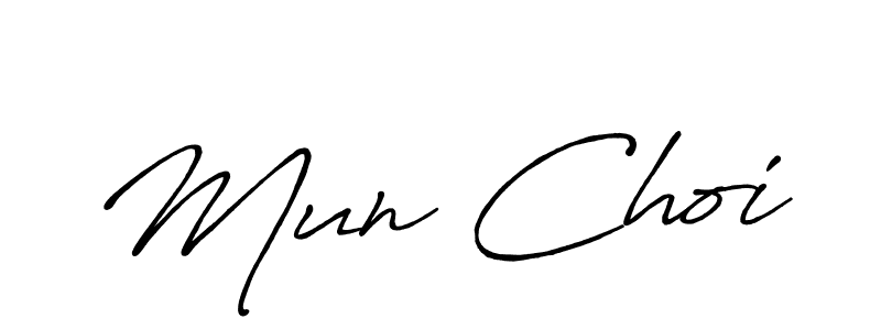 Use a signature maker to create a handwritten signature online. With this signature software, you can design (Antro_Vectra_Bolder) your own signature for name Mun Choi. Mun Choi signature style 7 images and pictures png