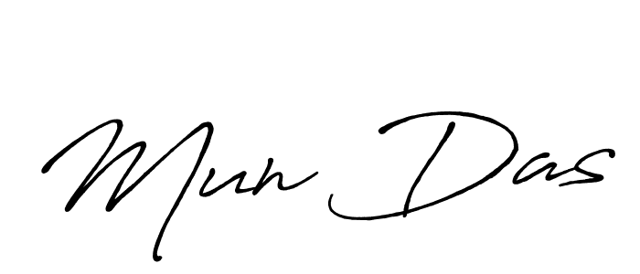 Mun Das stylish signature style. Best Handwritten Sign (Antro_Vectra_Bolder) for my name. Handwritten Signature Collection Ideas for my name Mun Das. Mun Das signature style 7 images and pictures png