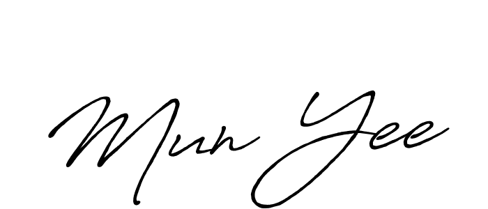 Create a beautiful signature design for name Mun Yee. With this signature (Antro_Vectra_Bolder) fonts, you can make a handwritten signature for free. Mun Yee signature style 7 images and pictures png