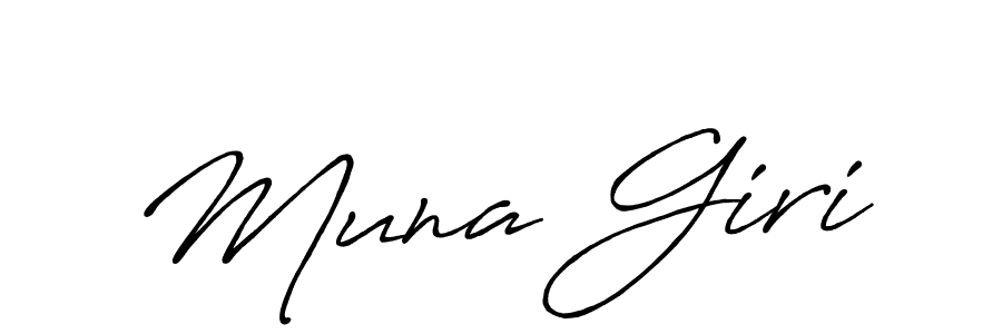 How to make Muna Giri signature? Antro_Vectra_Bolder is a professional autograph style. Create handwritten signature for Muna Giri name. Muna Giri signature style 7 images and pictures png