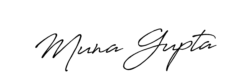 It looks lik you need a new signature style for name Muna Gupta. Design unique handwritten (Antro_Vectra_Bolder) signature with our free signature maker in just a few clicks. Muna Gupta signature style 7 images and pictures png