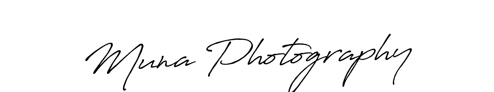 You should practise on your own different ways (Antro_Vectra_Bolder) to write your name (Muna Photography) in signature. don't let someone else do it for you. Muna Photography signature style 7 images and pictures png