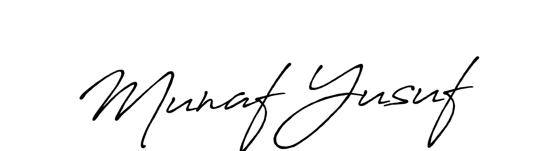 You should practise on your own different ways (Antro_Vectra_Bolder) to write your name (Munaf Yusuf) in signature. don't let someone else do it for you. Munaf Yusuf signature style 7 images and pictures png