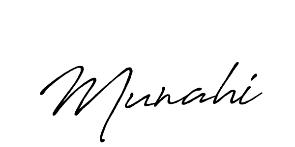 Create a beautiful signature design for name Munahi. With this signature (Antro_Vectra_Bolder) fonts, you can make a handwritten signature for free. Munahi signature style 7 images and pictures png