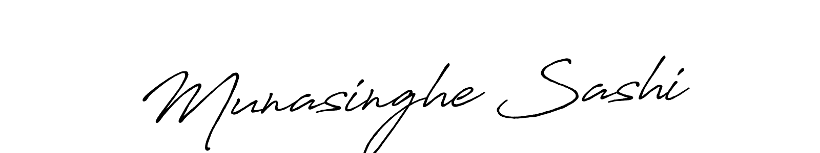 This is the best signature style for the Munasinghe Sashi name. Also you like these signature font (Antro_Vectra_Bolder). Mix name signature. Munasinghe Sashi signature style 7 images and pictures png