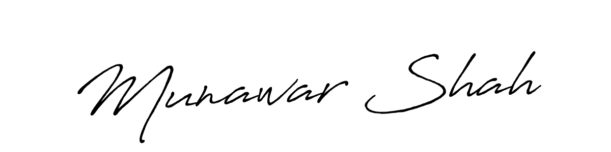 How to make Munawar Shah signature? Antro_Vectra_Bolder is a professional autograph style. Create handwritten signature for Munawar Shah name. Munawar Shah signature style 7 images and pictures png