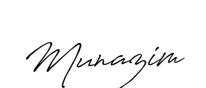 Similarly Antro_Vectra_Bolder is the best handwritten signature design. Signature creator online .You can use it as an online autograph creator for name Munazim. Munazim signature style 7 images and pictures png