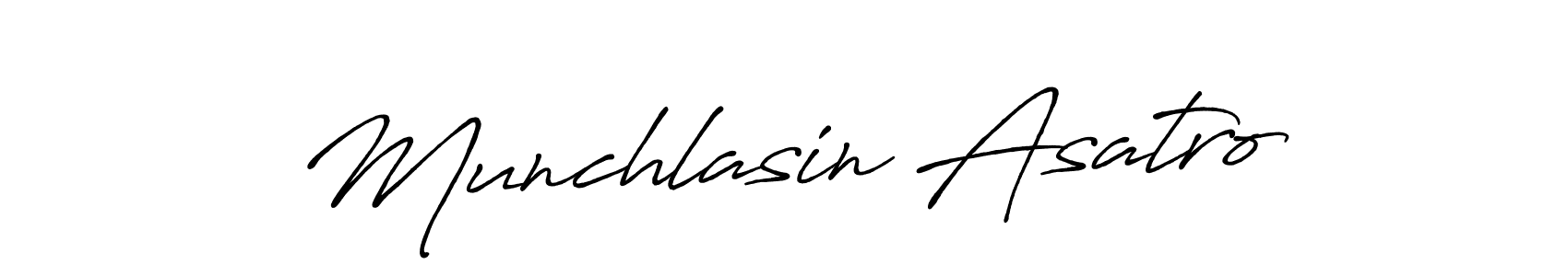 How to make Munchlasin Asatro signature? Antro_Vectra_Bolder is a professional autograph style. Create handwritten signature for Munchlasin Asatro name. Munchlasin Asatro signature style 7 images and pictures png