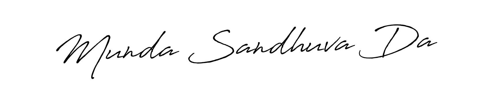 Munda Sandhuva Da stylish signature style. Best Handwritten Sign (Antro_Vectra_Bolder) for my name. Handwritten Signature Collection Ideas for my name Munda Sandhuva Da. Munda Sandhuva Da signature style 7 images and pictures png