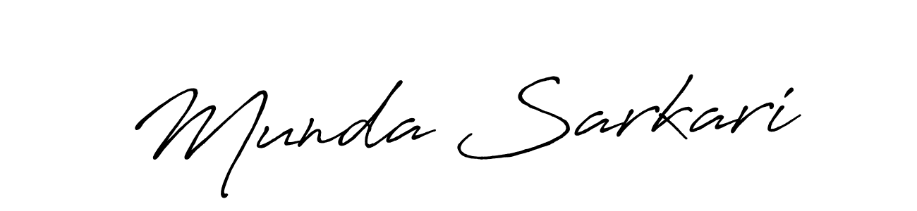 Also we have Munda Sarkari name is the best signature style. Create professional handwritten signature collection using Antro_Vectra_Bolder autograph style. Munda Sarkari signature style 7 images and pictures png