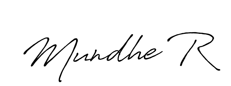 You should practise on your own different ways (Antro_Vectra_Bolder) to write your name (Mundhe R) in signature. don't let someone else do it for you. Mundhe R signature style 7 images and pictures png