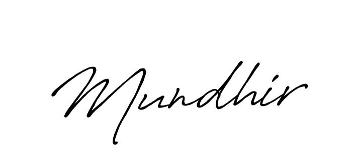 It looks lik you need a new signature style for name Mundhir. Design unique handwritten (Antro_Vectra_Bolder) signature with our free signature maker in just a few clicks. Mundhir signature style 7 images and pictures png