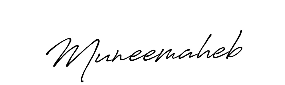 How to make Muneemaheb name signature. Use Antro_Vectra_Bolder style for creating short signs online. This is the latest handwritten sign. Muneemaheb signature style 7 images and pictures png