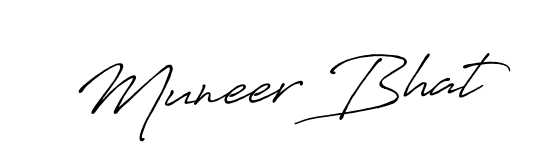 if you are searching for the best signature style for your name Muneer Bhat. so please give up your signature search. here we have designed multiple signature styles  using Antro_Vectra_Bolder. Muneer Bhat signature style 7 images and pictures png