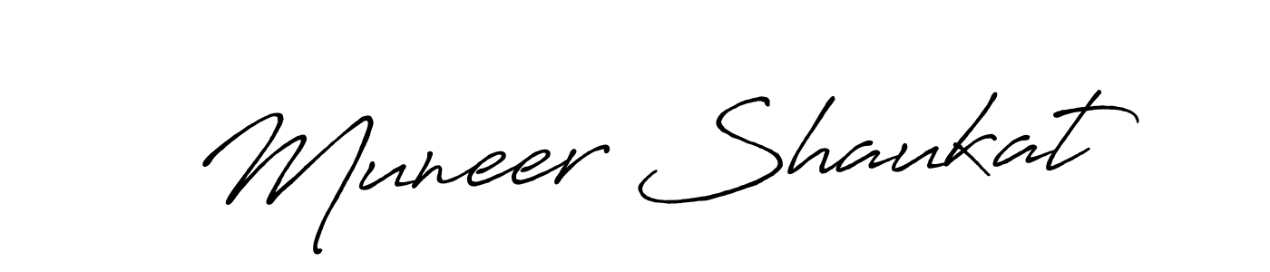 This is the best signature style for the Muneer Shaukat name. Also you like these signature font (Antro_Vectra_Bolder). Mix name signature. Muneer Shaukat signature style 7 images and pictures png