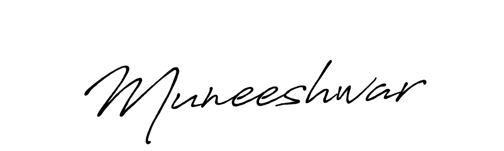 Create a beautiful signature design for name Muneeshwar. With this signature (Antro_Vectra_Bolder) fonts, you can make a handwritten signature for free. Muneeshwar signature style 7 images and pictures png