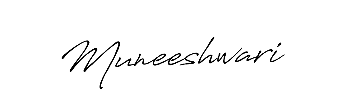 How to make Muneeshwari name signature. Use Antro_Vectra_Bolder style for creating short signs online. This is the latest handwritten sign. Muneeshwari signature style 7 images and pictures png