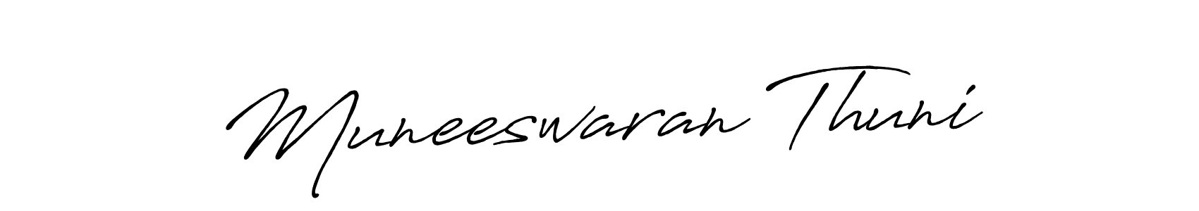 Similarly Antro_Vectra_Bolder is the best handwritten signature design. Signature creator online .You can use it as an online autograph creator for name Muneeswaran Thuni. Muneeswaran Thuni signature style 7 images and pictures png