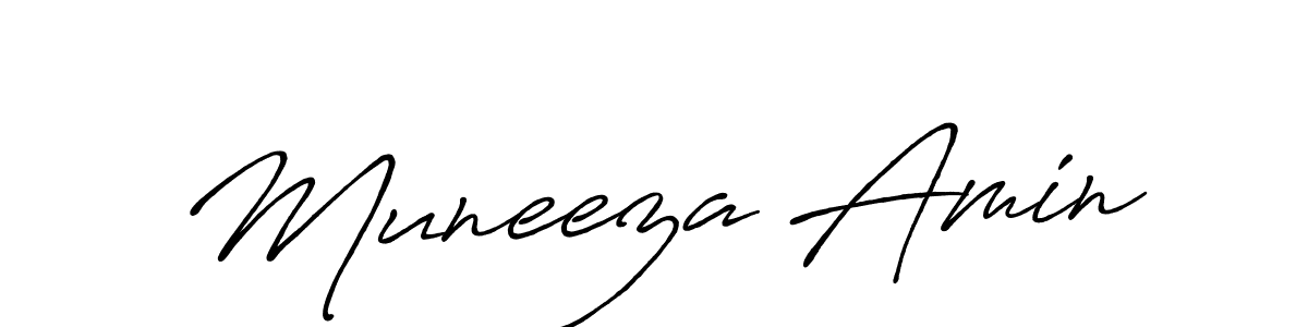 Antro_Vectra_Bolder is a professional signature style that is perfect for those who want to add a touch of class to their signature. It is also a great choice for those who want to make their signature more unique. Get Muneeza Amin name to fancy signature for free. Muneeza Amin signature style 7 images and pictures png