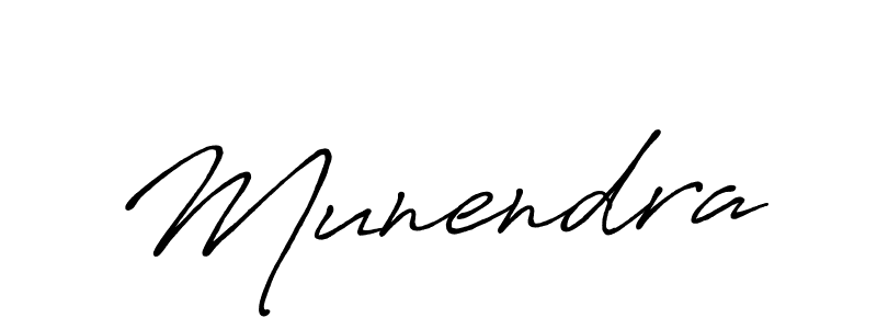 Create a beautiful signature design for name Munendra. With this signature (Antro_Vectra_Bolder) fonts, you can make a handwritten signature for free. Munendra signature style 7 images and pictures png