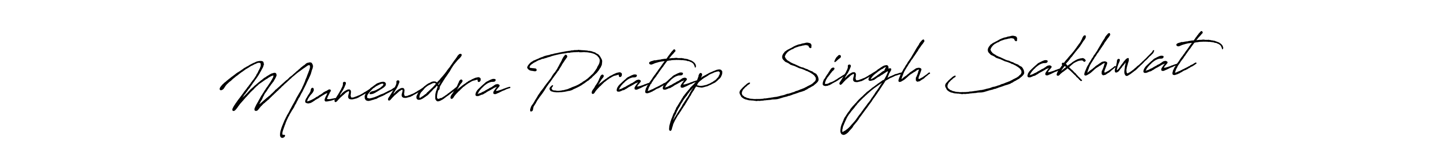 Use a signature maker to create a handwritten signature online. With this signature software, you can design (Antro_Vectra_Bolder) your own signature for name Munendra Pratap Singh Sakhwat. Munendra Pratap Singh Sakhwat signature style 7 images and pictures png