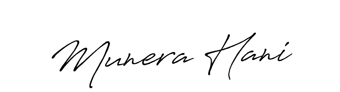 Also You can easily find your signature by using the search form. We will create Munera Hani name handwritten signature images for you free of cost using Antro_Vectra_Bolder sign style. Munera Hani signature style 7 images and pictures png