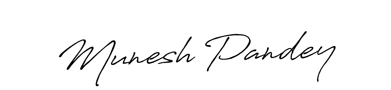 Also You can easily find your signature by using the search form. We will create Munesh Pandey name handwritten signature images for you free of cost using Antro_Vectra_Bolder sign style. Munesh Pandey signature style 7 images and pictures png
