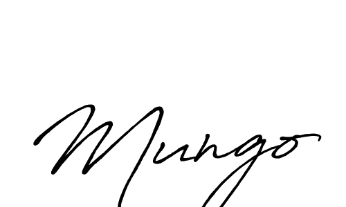 Make a beautiful signature design for name Mungo. With this signature (Antro_Vectra_Bolder) style, you can create a handwritten signature for free. Mungo signature style 7 images and pictures png