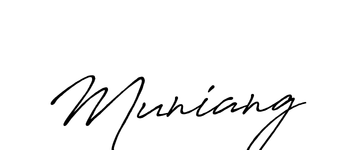 Also we have Muniang name is the best signature style. Create professional handwritten signature collection using Antro_Vectra_Bolder autograph style. Muniang signature style 7 images and pictures png