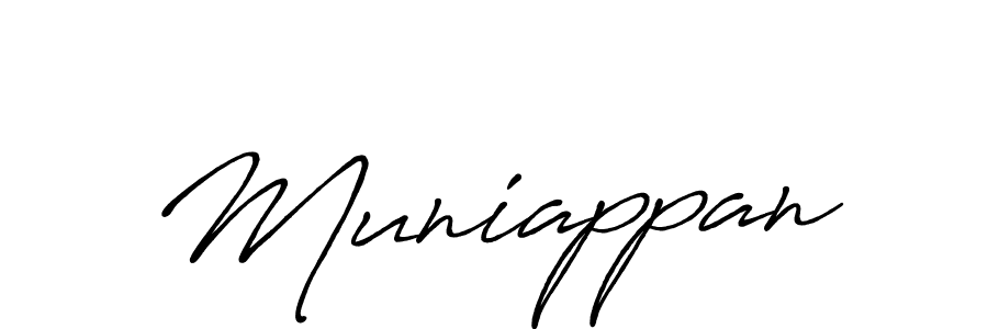 Design your own signature with our free online signature maker. With this signature software, you can create a handwritten (Antro_Vectra_Bolder) signature for name Muniappan. Muniappan signature style 7 images and pictures png