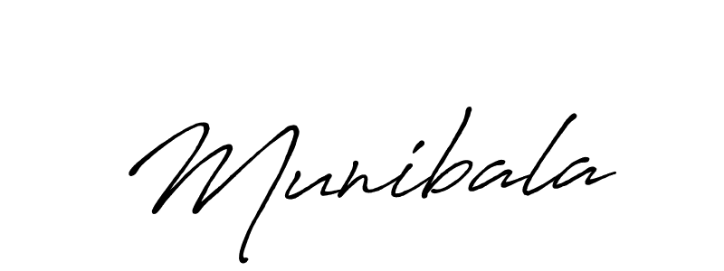 How to make Munibala name signature. Use Antro_Vectra_Bolder style for creating short signs online. This is the latest handwritten sign. Munibala signature style 7 images and pictures png