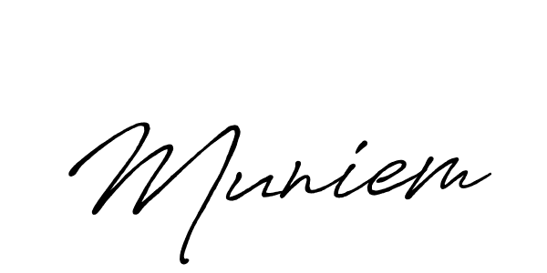 Make a short Muniem signature style. Manage your documents anywhere anytime using Antro_Vectra_Bolder. Create and add eSignatures, submit forms, share and send files easily. Muniem signature style 7 images and pictures png