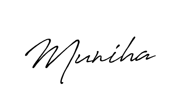 Antro_Vectra_Bolder is a professional signature style that is perfect for those who want to add a touch of class to their signature. It is also a great choice for those who want to make their signature more unique. Get Muniha name to fancy signature for free. Muniha signature style 7 images and pictures png